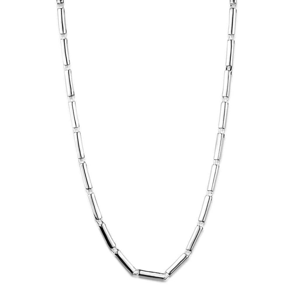 LOS875 - Silver 925 Sterling Silver Necklace with No Stone - Alamode - Flyclothing LLC