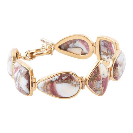 Lots of Links Purple Spiny Oyster Matrix and Bronze Bracelet - Barse Jewelry - Flyclothing LLC