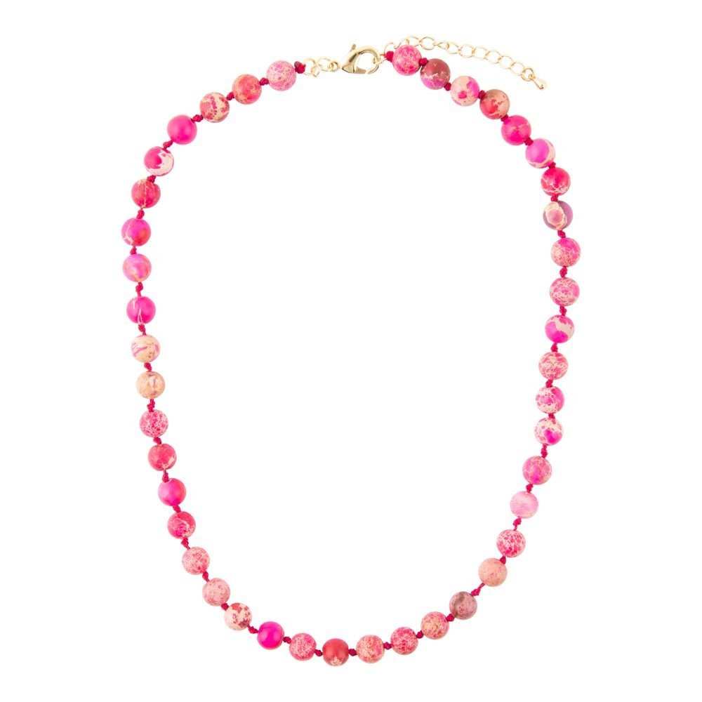 Love Knots Pink Jasper Necklace - Barse Jewelry - Flyclothing LLC