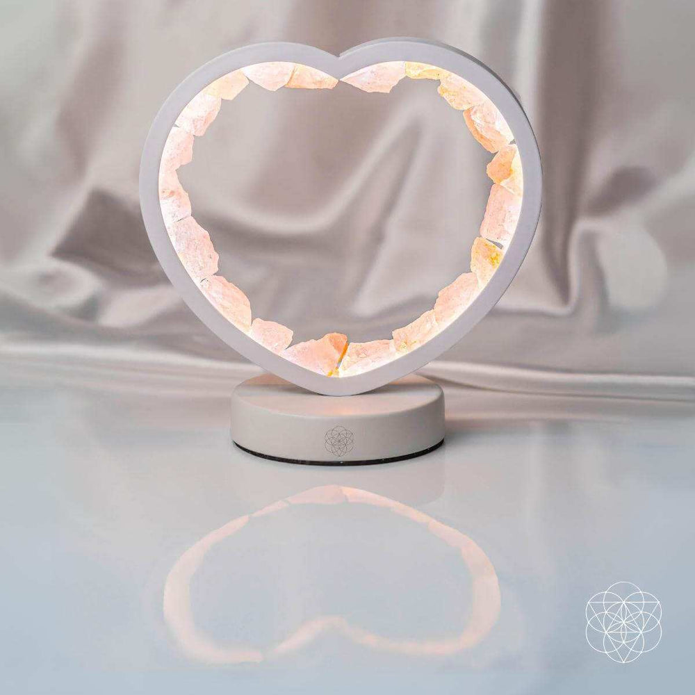 Love Magnet - Rose Quartz Heart Lamp - Conscious Items - Flyclothing LLC