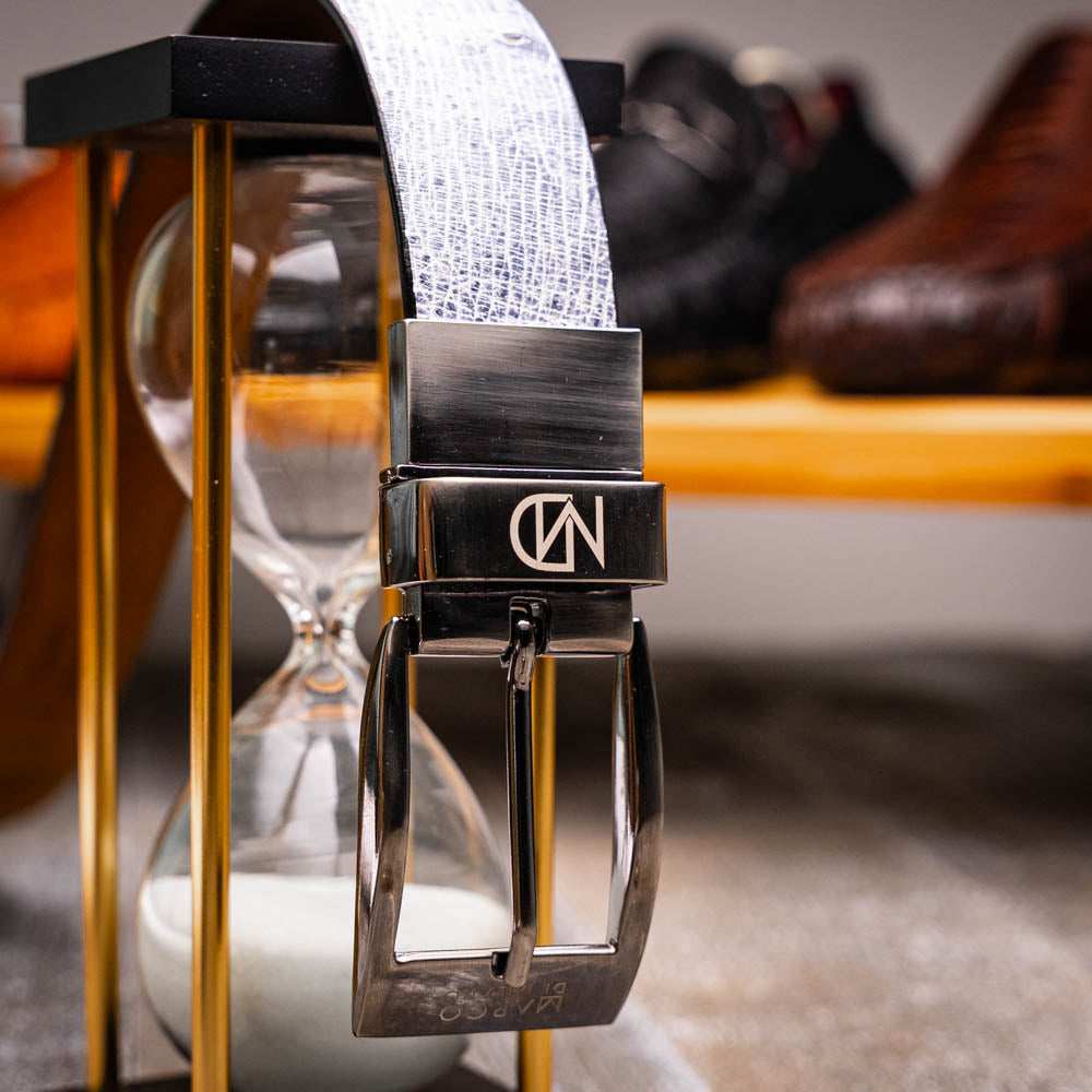 Lucca Belt Newspaper / Black - Marco Di Milano - Flyclothing LLC