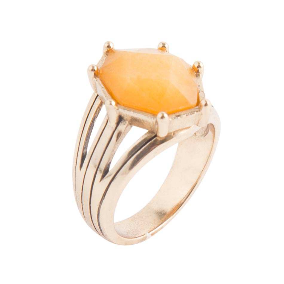 Lucky 7's Ring - Yellow Quartz - Barse Jewelry - Flyclothing LLC