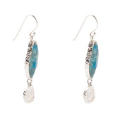 Luna Blue Apatite and Sterling Silver Drop Earrings - Barse Jewelry - Flyclothing LLC