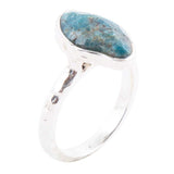 Luna Faceted Blue Apatite and Sterling Silver Hammered Ring - Barse Jewelry - Flyclothing LLC