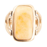 Luster Yellow Agate Golden Statement Ring - Barse Jewelry - Flyclothing LLC