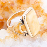 Luster Yellow Agate Golden Statement Ring - Barse Jewelry - Flyclothing LLC