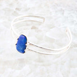 Madeleine Blue Lapis and Sterling Silver Cuff Bracelet - Barse Jewelry - Flyclothing LLC