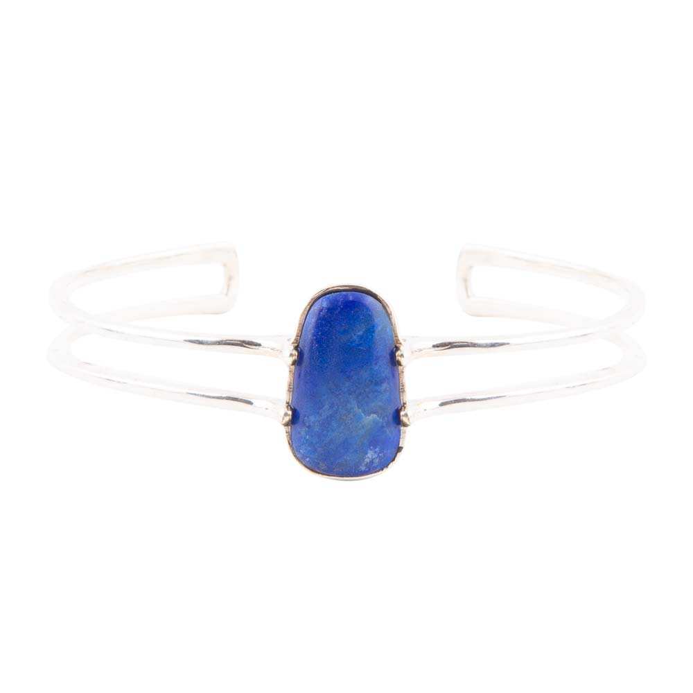 Madeleine Blue Lapis and Sterling Silver Cuff Bracelet - Barse Jewelry - Flyclothing LLC