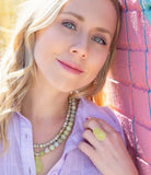 Madeleine Yellow Jade and Sterling Silver Ring - Barse Jewelry - Flyclothing LLC