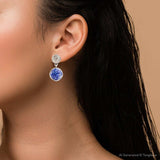 Madrid Blue Lapis Sterling Silver Post Drop Earrings - Barse Jewelry - Flyclothing LLC