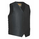 Madrid - Mens Premium Leather Vest - Unik Just for Bikers - Flyclothing LLC
