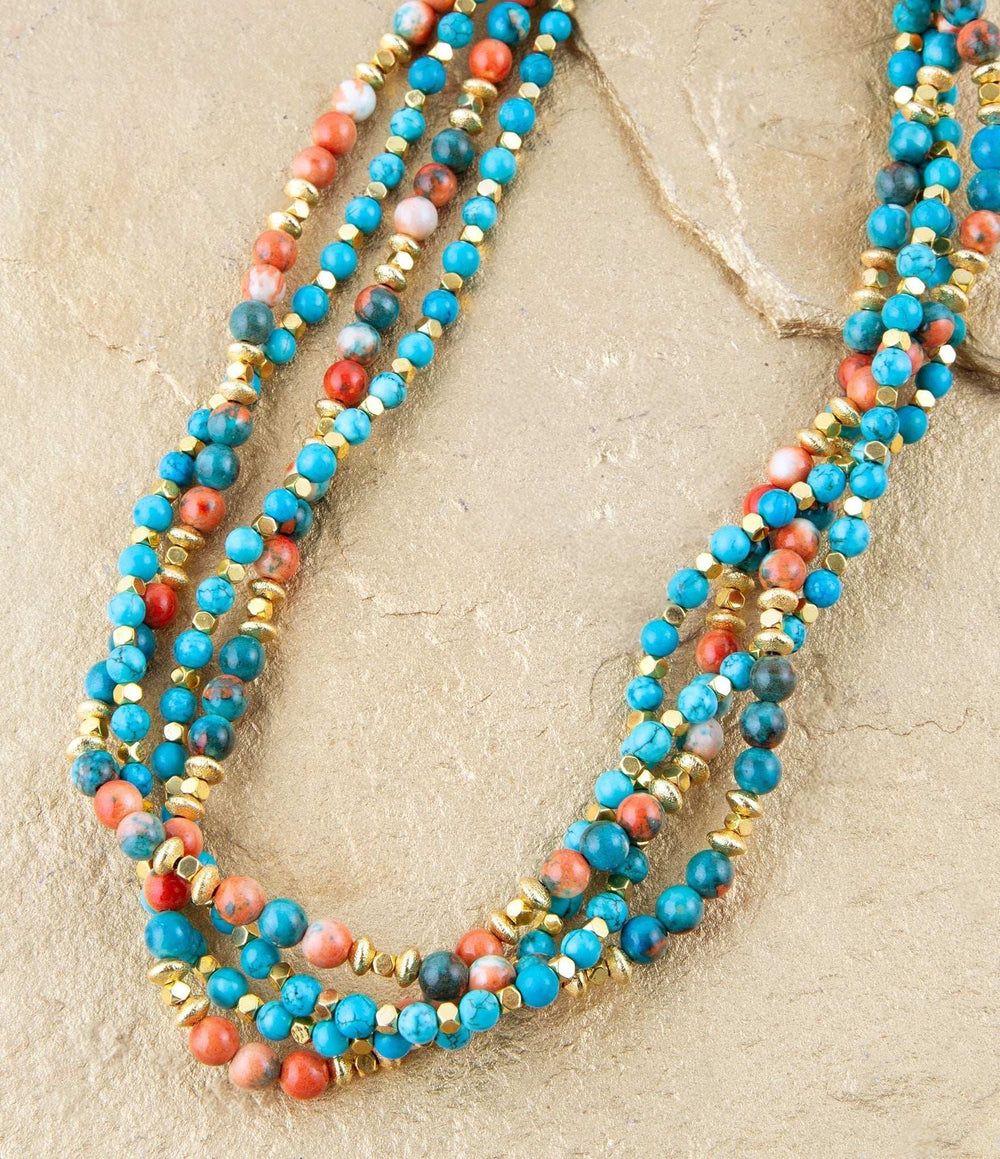 Mandarin Twist Statement Necklace - Barse Jewelry - Flyclothing LLC