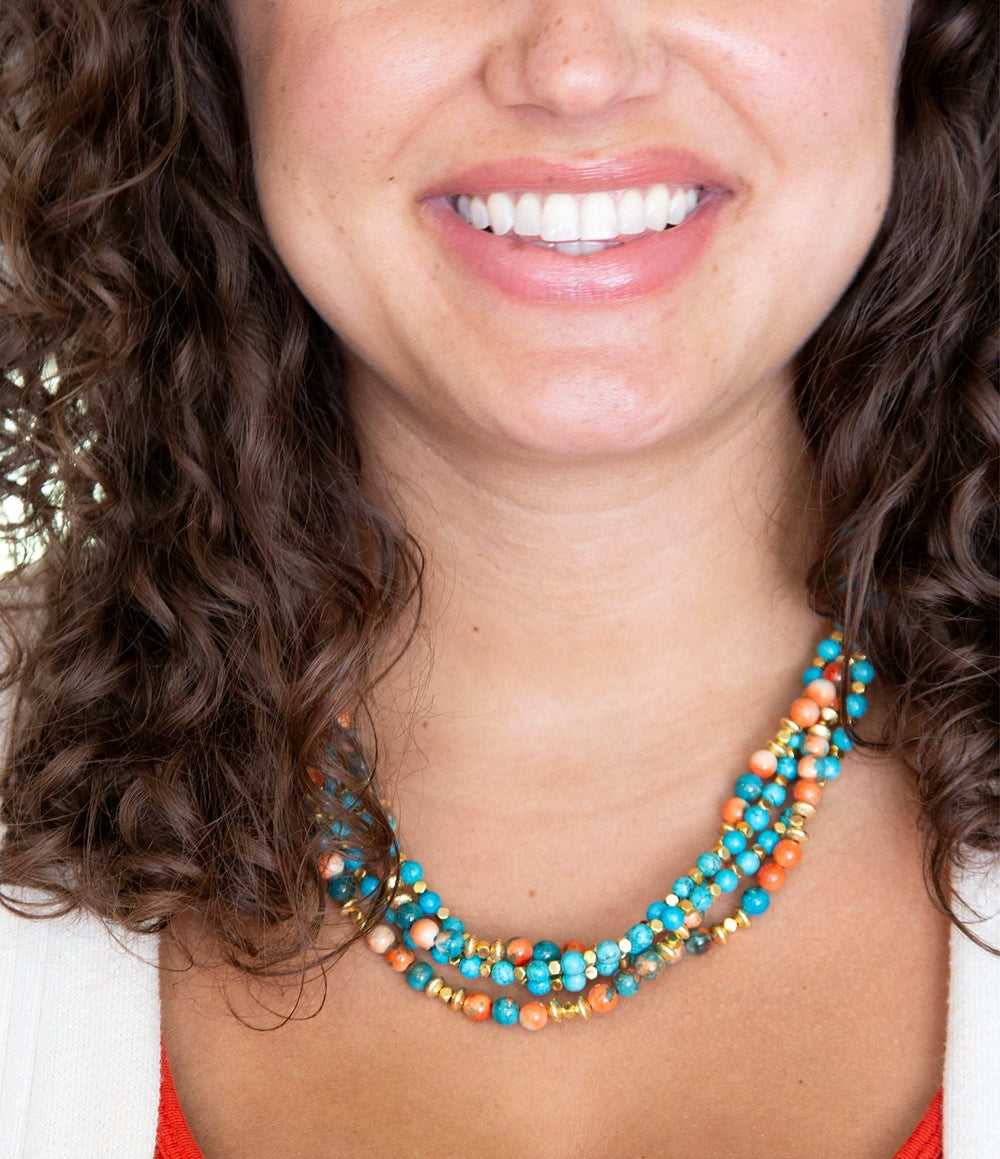 Mandarin Twist Statement Necklace - Barse Jewelry - Flyclothing LLC