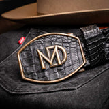 Marlboro Belt Black - Marco Di Milano - Flyclothing LLC
