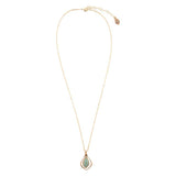 Melita Green Aventurine Golden Pendant Necklace - Barse Jewelry - Flyclothing LLC