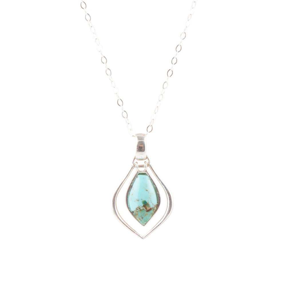 Melita Blue Turquoise and Sterling Silver Necklace - Barse Jewelry - Flyclothing LLC