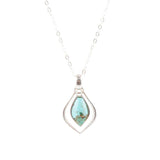 Melita Blue Turquoise and Sterling Silver Necklace - Barse Jewelry - Flyclothing LLC
