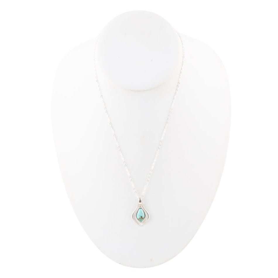 Melita Blue Turquoise and Sterling Silver Necklace - Barse Jewelry - Flyclothing LLC