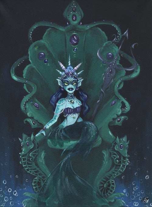 Black Market Art Company Mermaid Queen Print - Black Market Art Company - Flyclothing LLC
