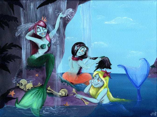 Black Market Art Company Mermaids Print - Black Market Art Company - Flyclothing LLC