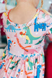 Jingle Saurus L/S Pocket Twirl Dress - Mila & Rose ® - Flyclothing LLC