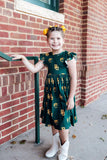 Baylor Green Bear Flutter Twirl Dress - Mila & Rose ® - Flyclothing LLC