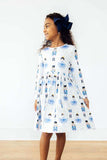 Waltz of the Snowflakes L/S Pocket Twirl Dress - Mila & Rose ® - Flyclothing LLC
