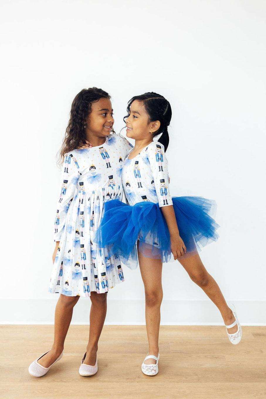 Waltz of the Snowflakes L/S Pocket Twirl Dress - Mila & Rose ® - Flyclothing LLC