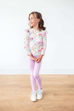 Field of Flowers L/S Ruffle Tee - Mila & Rose ® - Flyclothing LLC