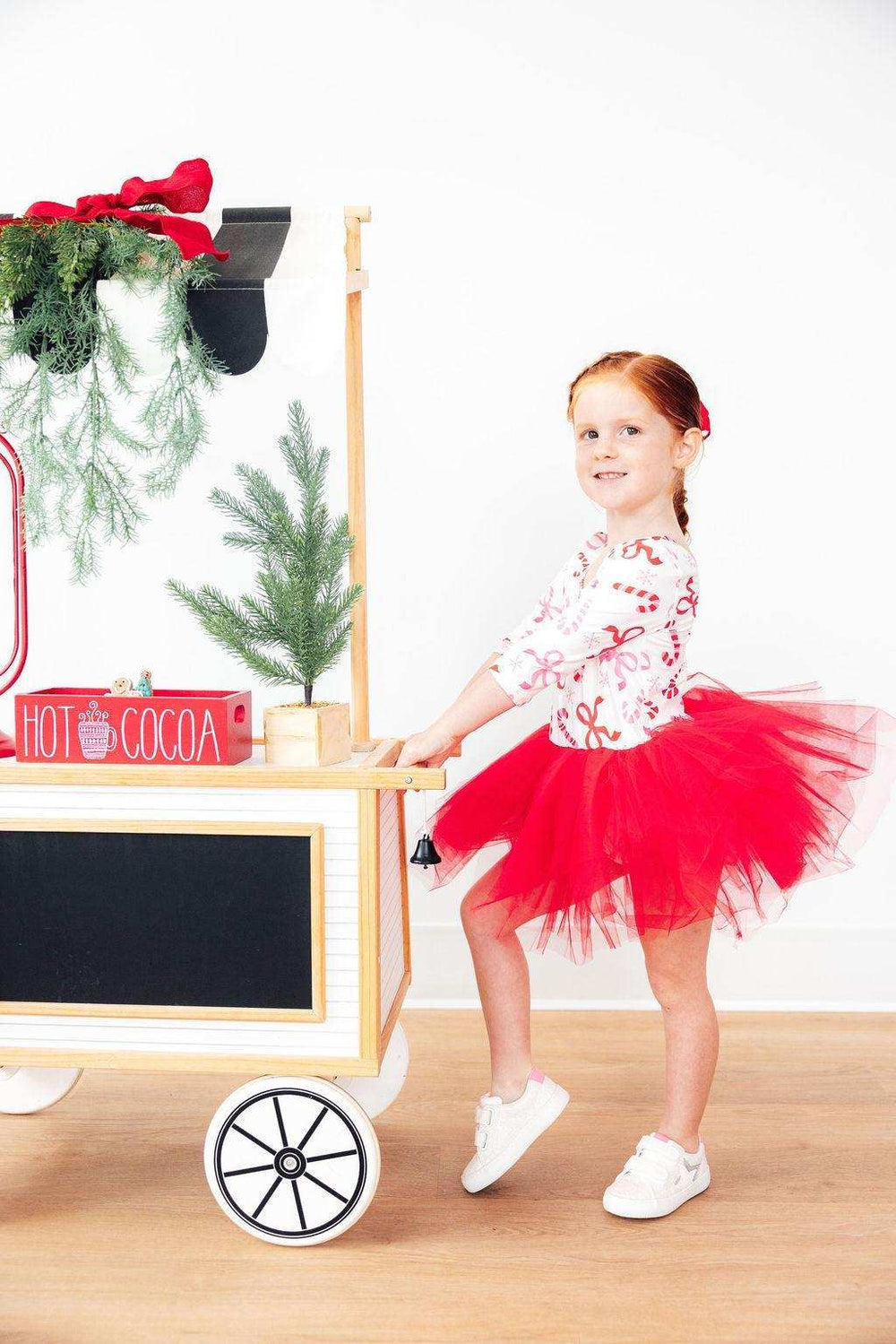 Candy Cane Lane 3/4 Tutu Leotard - Mila & Rose ® - Flyclothing LLC