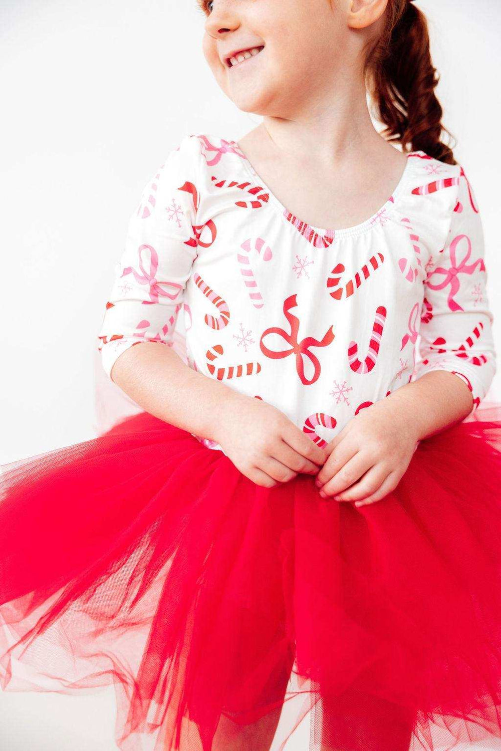 Candy Cane Lane 3/4 Tutu Leotard - Mila & Rose ® - Flyclothing LLC