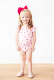 Sweet Strawberries S/S Flutter Sleeve Leotard - Mila & Rose ® - Flyclothing LLC