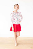 Pink Christmas L/S Ruffle Tee - Mila & Rose ® - Flyclothing LLC