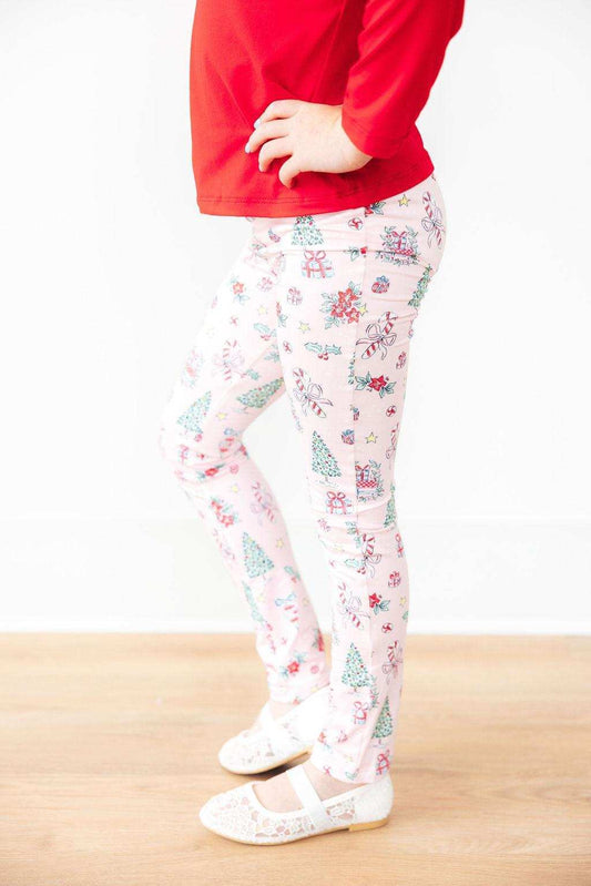 Pink Christmas Leggings - Mila & Rose ® - Flyclothing LLC