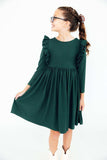 Spruce L/S Ruffle Twirl Dress - Mila & Rose ® - Flyclothing LLC