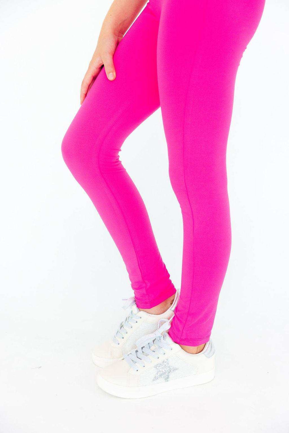 Hot Pink Leggings - Mila & Rose ® - Flyclothing LLC