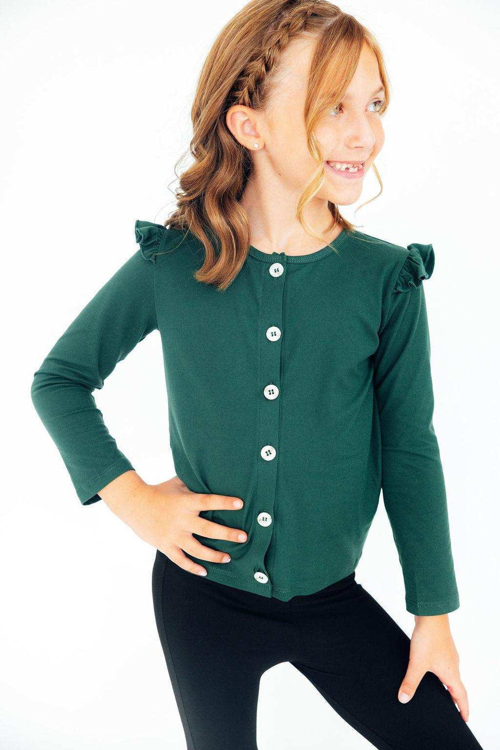 Spruce Ruffle Cardigan - Mila & Rose ® - Flyclothing LLC