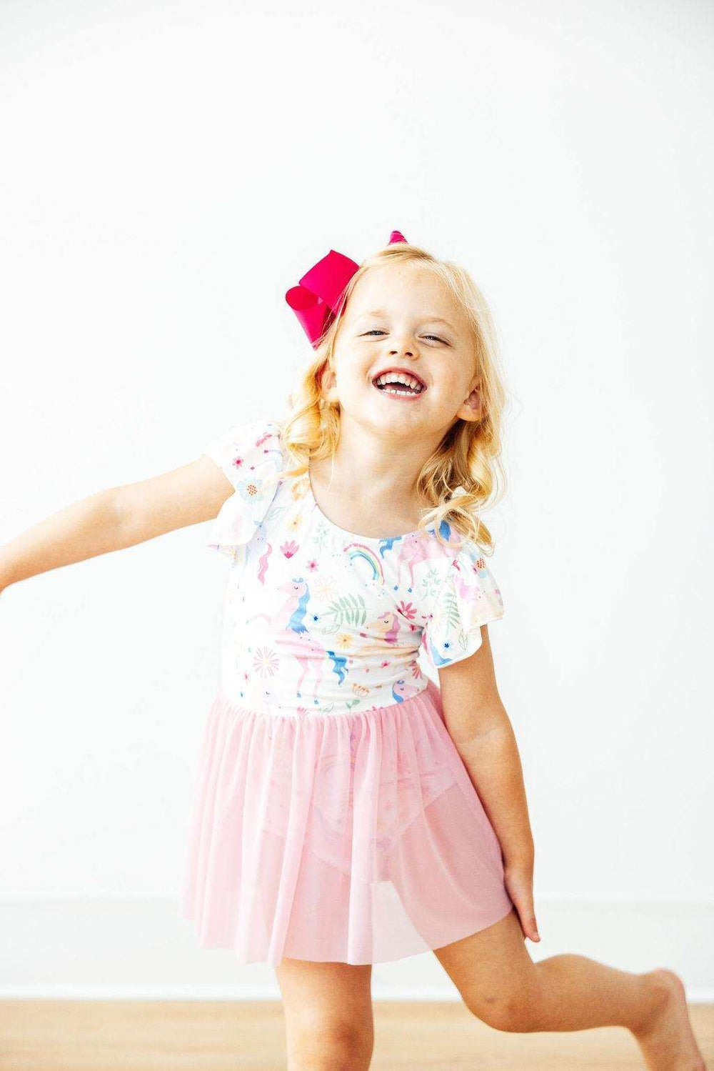 Rainbow Vibes S/S Twirl Leotard - Mila & Rose ® - Flyclothing LLC