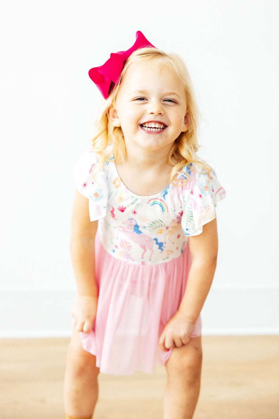 Rainbow Vibes S/S Twirl Leotard - Mila & Rose ® - Flyclothing LLC