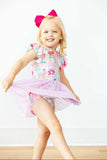 Field of Flowers S/S Twirl Leotard - Mila & Rose ® - Flyclothing LLC