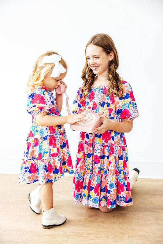 Sunshine Garden Smocked Ruffle Dress - Mila & Rose ® - Flyclothing LLC