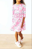 Unicorn Kitties 3/4 Sleeve Pocket Twirl Dress - Mila & Rose ® - Flyclothing LLC
