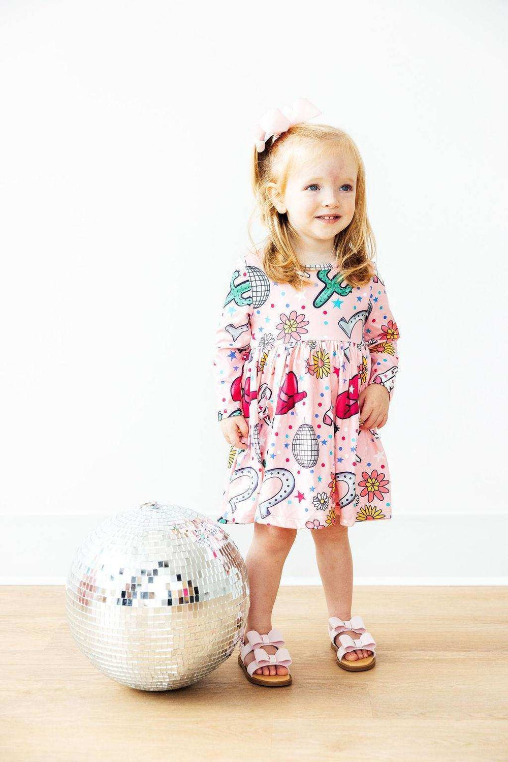 Boots & Bling L/S Pocket Twirl Dress - Mila & Rose ® - Flyclothing LLC