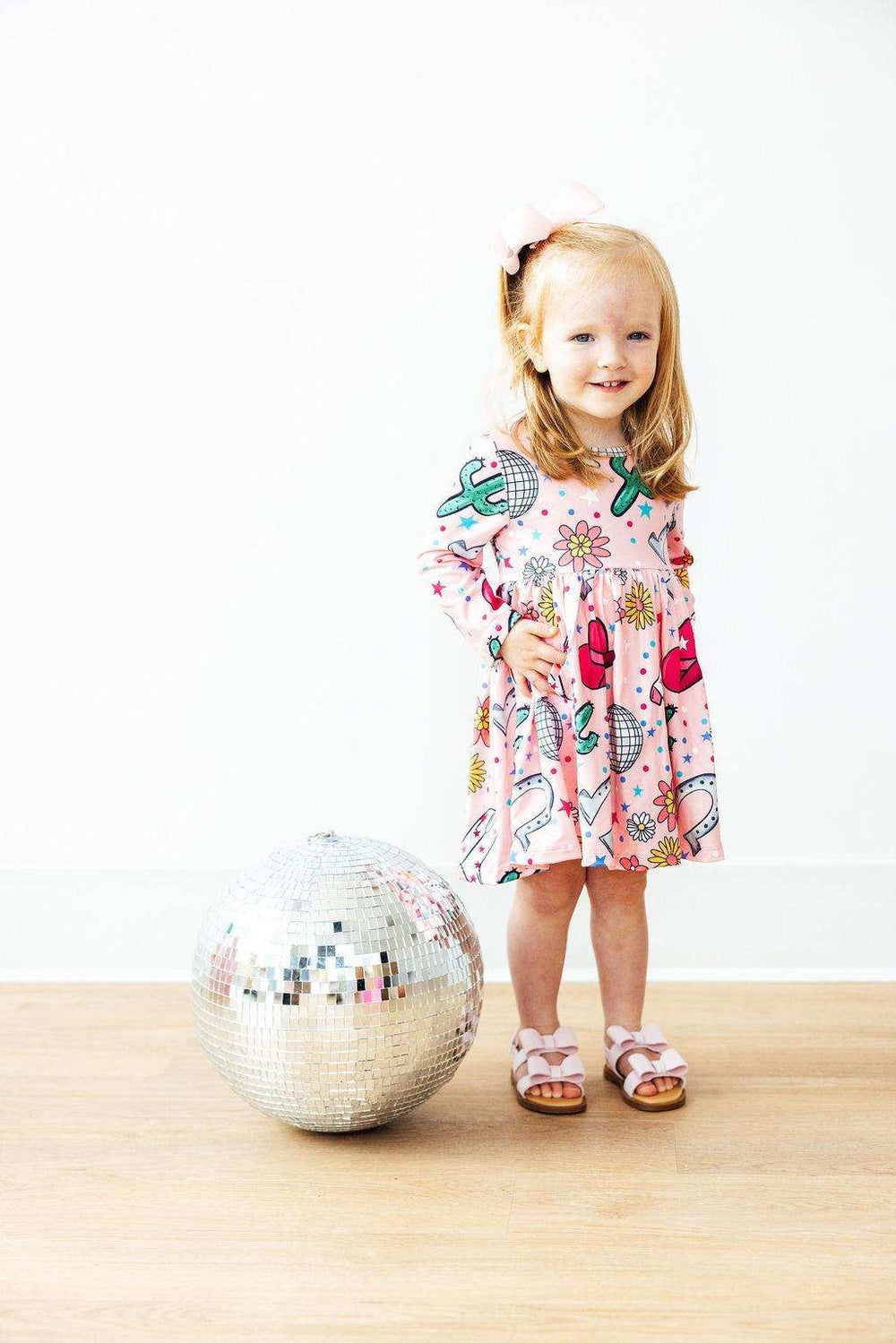 Boots & Bling L/S Pocket Twirl Dress - Mila & Rose ® - Flyclothing LLC