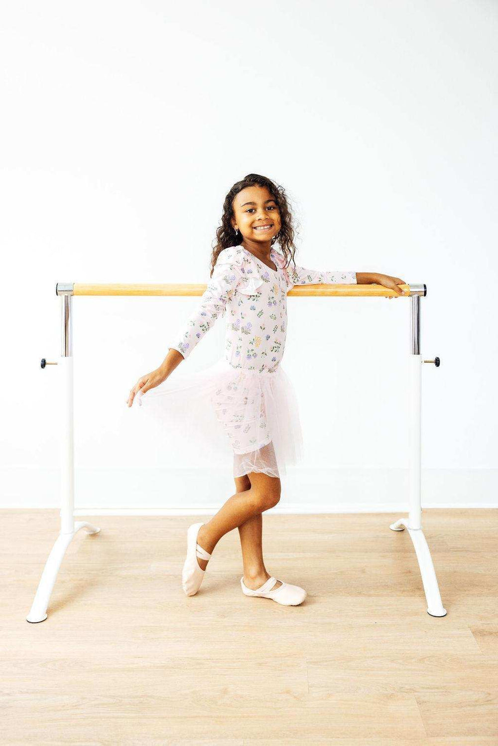 Pastel Petals L/S Flutter Sleeve Leotard - Mila & Rose ® - Flyclothing LLC