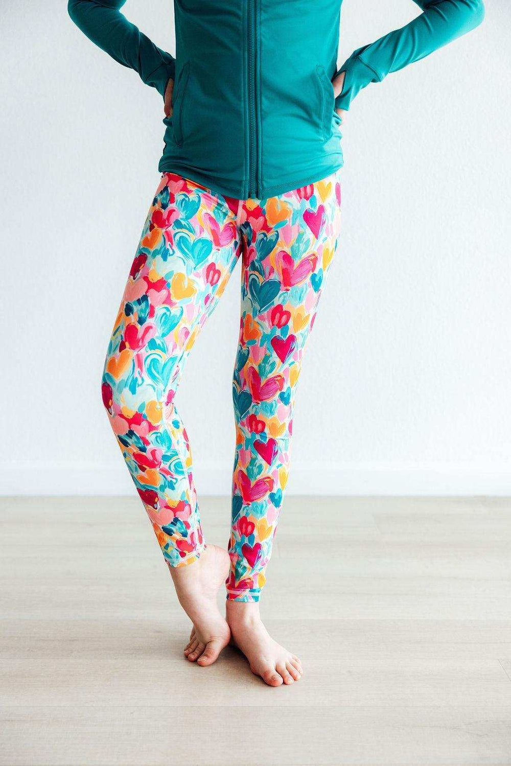 Heart Hustle Active Legging - Mila & Rose ® - Flyclothing LLC