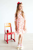 An Apple a Day 3/4 Sleeve Pocket Twirl Dress - Mila & Rose ® - Flyclothing LLC
