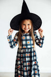 Plaid Pumpkins L/S Pocket Twirl Dress - Mila & Rose ® - Flyclothing LLC