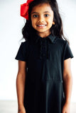 Black S/S Polo Dress - Mila & Rose ® - Flyclothing LLC