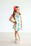 Groovy Blooms S/S Polo Dress - Mila & Rose ® - Flyclothing LLC